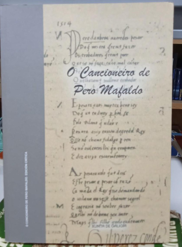 Portada do libro de O Cancioneiro de Pero Mafaldo - Leticia Eirín García e Manuel Ferreiro (B)