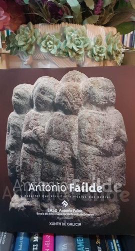 Portada do libro de ANTONIO FAILDE - O escultor que escoitou a música das pedras (T)