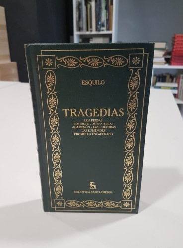 Portada do libro de Tragedias/ Esquilo (t)