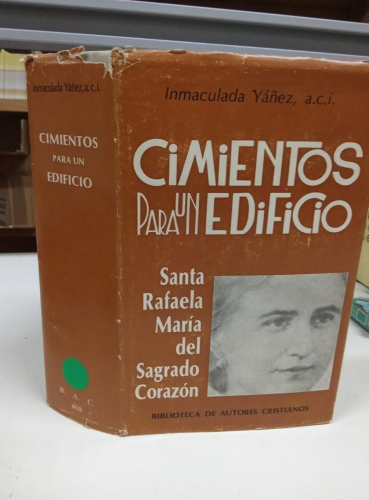 Portada do libro de Cimientos para un edificio - Santa Refaela María del Sagrado Corazón (b)