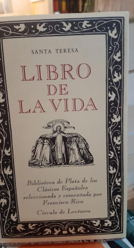 Portada do libro de Santa Teresa. Libro de la vida. Círculo de Lectores