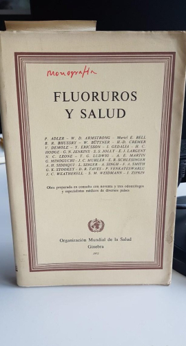 Portada do libro de Fluoruros y salud. OMS