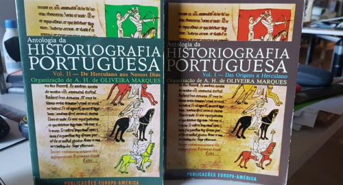 Portada do libro de OLIVEIRA MARQUES. (A.H.) - ANTOLOGIA DA HISTORIOGRAFIA PORTUGUESA. [VOLS. I E II]