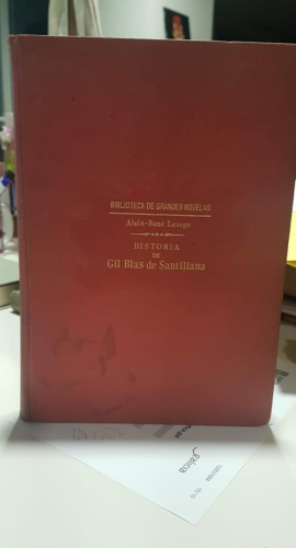 Portada do libro de Historia de Gil Blas de Santillana Lesage, Alain-René