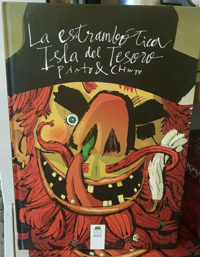 Portada do libro de La estrambótica Isla del Tesoro. Pinto & Chinto