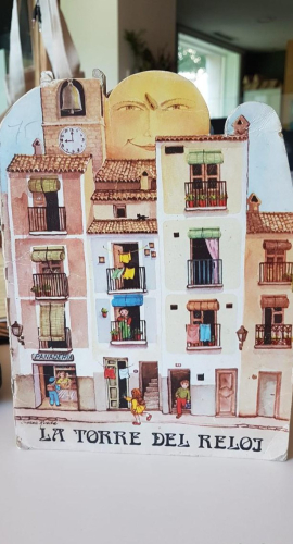 Portada do libro de CUENTO TROQUELADO LA TORRE DEL RELOJ. EDIGRAF, 1981