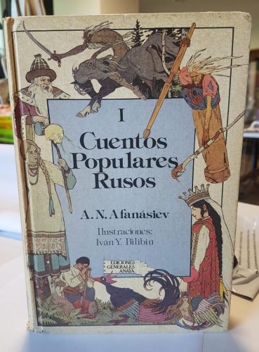 Portada do libro de Cuentos populares rusos I (A. N. Afanásiev) Anaya - 2ª edición
