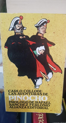 Portada do libro de Las aventuras de Pinocho. Prólogo de Rafael Sánchez Ferlosio (t)