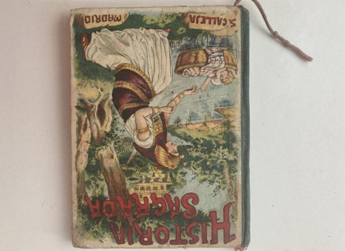 Portada do libro de Historia Sagrada. Saturnino Calleja.