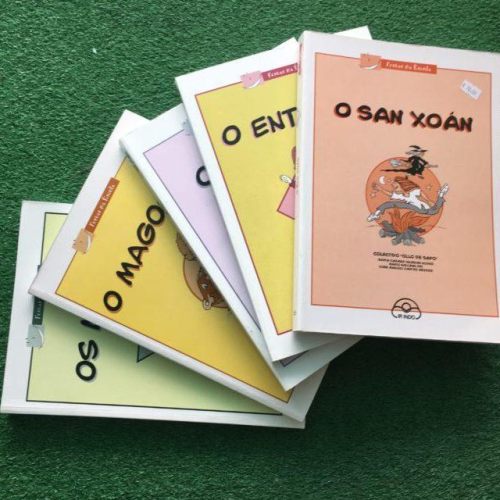 Portada do libro de En xogo na escola. O Magosto. O Nadal. O Entroido. Os Maios, O San Xoán.