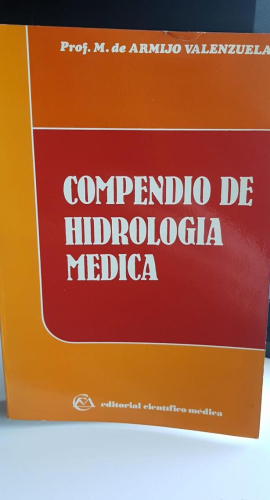 Portada do libro de Compendio de hidrología médica. Armijo Valenzuela.