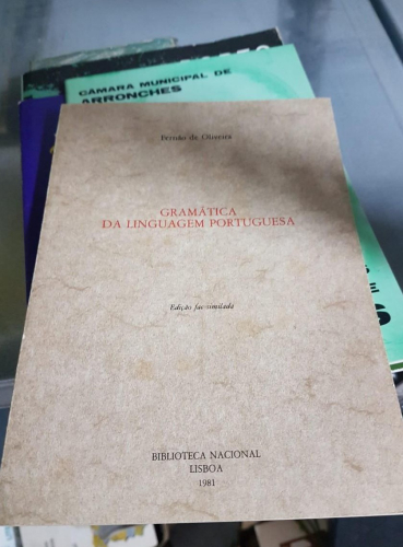 Portada do libro de Gramática da linguagem portuguesa, Biblioteca Nacional, Lisboa, 1981. Fernão de Oliveira