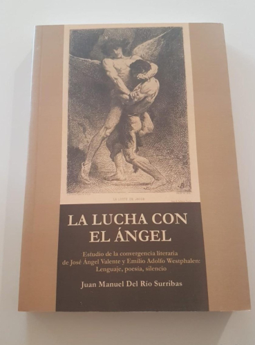 Portada do libro de La lucha con el Ángel. Del Rio Surribas, Juan Manuel