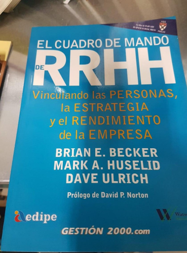 Portada do libro de CUADRO DE MANDO DE RECURSOS HUMANOS EN LA EMPRESA - BRIAN E. BECKER / GESTION 2000