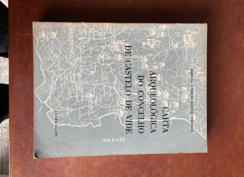 Portada do libro de Carta arqueológica do Concelho de Castelo de Vide. Mª da Conceiçao Monteiro Rodrigues.