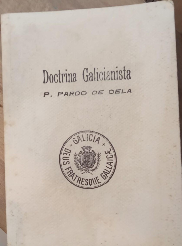 Portada do libro de Doctrina Galicianista - Pardo de Cela (T)