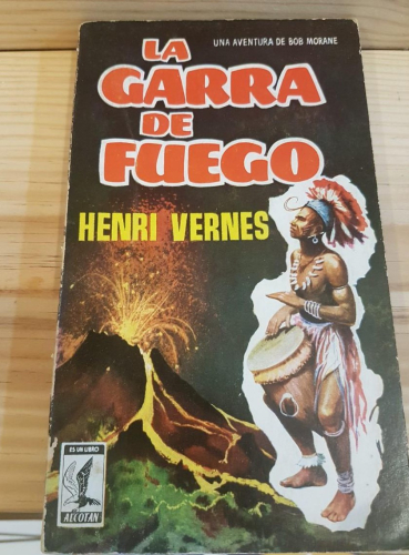 Portada do libro de Bob Morane. La garra de fuego T