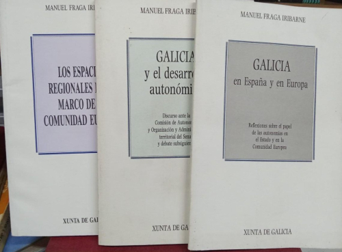 Portada do libro de GALICIA EN ESPAÑA Y EN EUROPA- - MANUEL FRAGA IRIBARNE