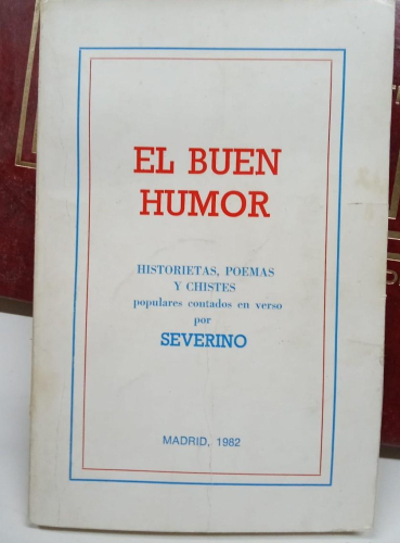 Portada do libro de El buen Humor-Severino, historietas, poemas y chistes. 1982 Madrid humor español (b)