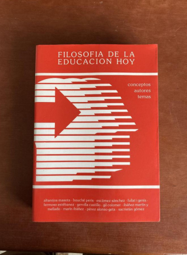 Portada do libro de Filosofía de la educación hoy. R. Gil Colmener.