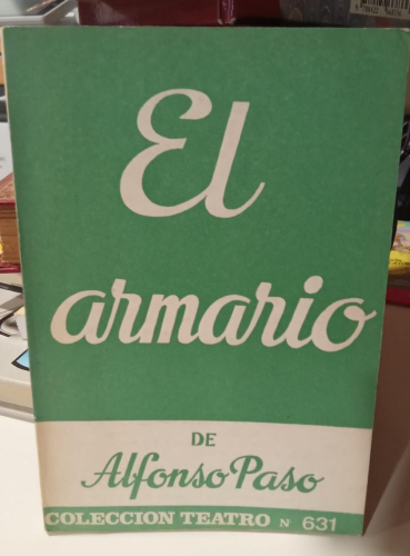 Portada do libro de El armario. ALFONSO PASO (t)