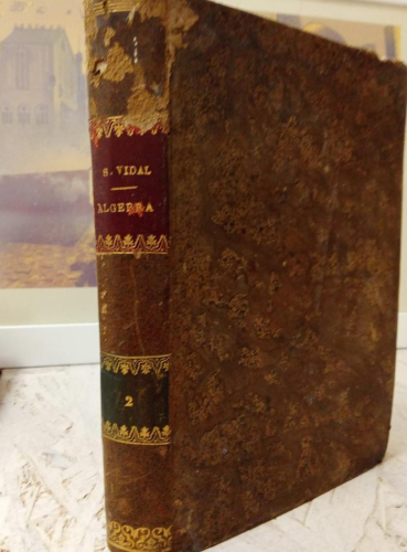 Portada do libro de Lecciones de ALGEBRA. Bernardino Sánchez Vidal- 1897