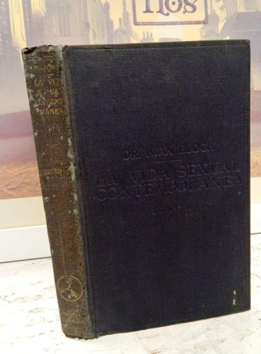 Portada do libro de La vida sexual contemporánea II - Iwan Bloch. 1924