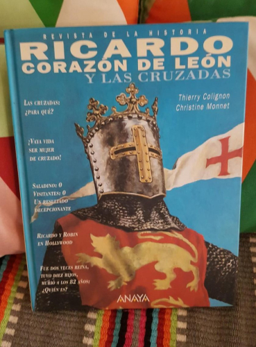 Portada do libro de RICARDO CORAZÓN DE LEON Y LAS CRUZADAS - ANAYA -