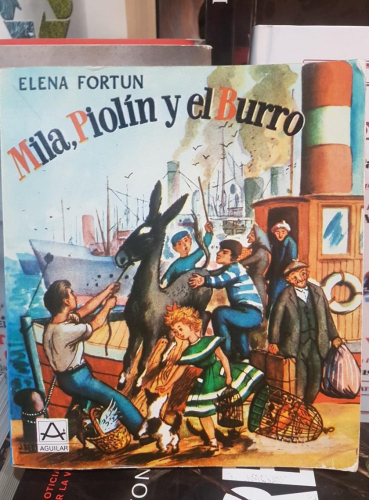 Portada do libro de ELENA FORTÚN : MILA, PIOLÍN Y EL BURRO (T)
