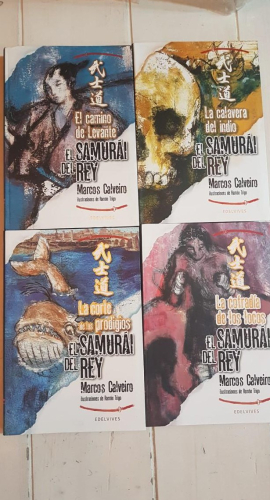 Portada do libro de CALVEIRO, Marcos. El samurai del rey. Colección completa 4 libros.