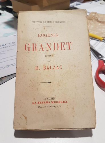 Portada do libro de Eugenia Grandet. colección libros escogidos n° 54