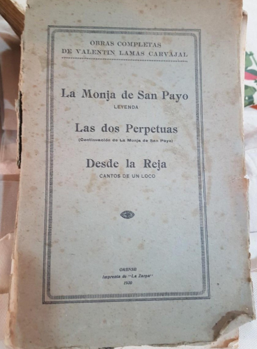 Portada do libro de La monja de San Payo / Las dos perpetuas / Desde la Reja