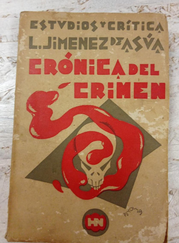 Portada do libro de Crónica del crimen - Luis Jiménez de Asúa (1929) (c)