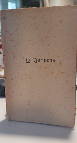 Portada do libro de LA CISTERNA. POESIAS DE FRANCISCO VILLAESPESA -- MADRID 1915