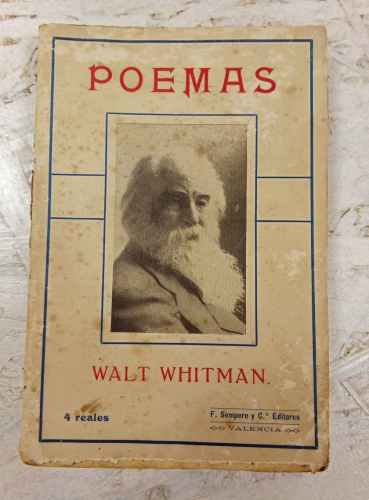 Portada do libro de POEMAS - WALT WHITMAN (1910)(c)
