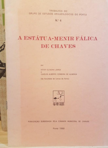 Portada do libro de A ESTÁTUA-MENIR FÁLICA DE CHAVES.