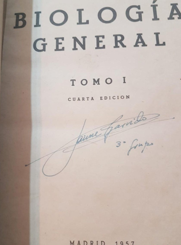 Portada do libro de BIOLOGIA GENERAL, TOMO I y II - PROFESOR DR. S. ALVARADO