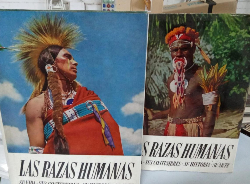 Portada do libro de Las razas humanas. Su vida - sus costumbres - su historia - su arte. 2 tomos- (BC)
