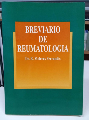 Portada do libro de BREVIARIO DE REUMATOLOGÍA. DR. R. MOLERES FERRANDIS. 1992. (B)