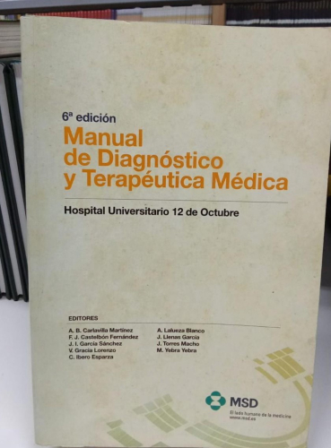 Portada do libro de MANUAL DE DIAGNOSTICO Y TERAPEUTICA MEDICA (B)
