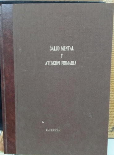 Portada do libro de Salud mental y atención primaria - E. FERRER (B)