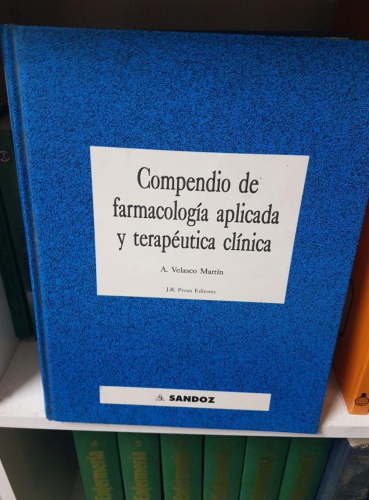 Portada do libro de COMPENDIO DE FARMACOLOGÍA APLICADA Y TERAPÉUTICA CLÍNICA. VELASCO MARTÍN