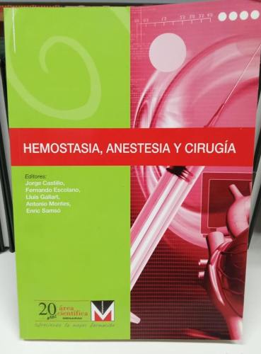 Portada do libro de HEMOSTASIA, ANESTESIA Y CIRUGIA