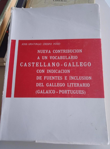 Portada do libro de NUEVA CONTRIBUCIÓN A UN VOCABULARIO CASTELLANO-GALLEGO (C)