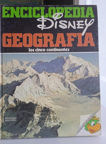 Portada do libro de ENCICLOPEDIA DISNEY- GEOGRAFÍA. LOS CINCO CONTINENTES (C)