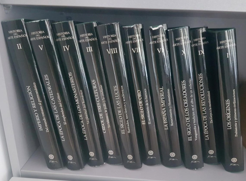 Portada do libro de HISTORIA DEL ARTE ESPAÑOL. 10 TOMOS COMPLETA. Planeta - Lunwerg. 1997.