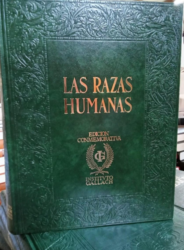 Portada do libro de LAS RAZAS HUMANAS INSTITUTO GALLACH. 4 tomos (b)