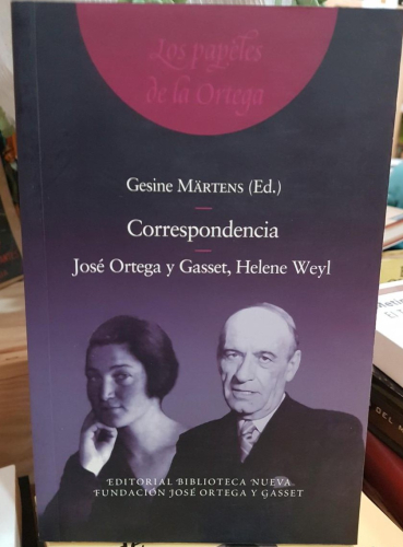 Portada do libro de CORRESPONDENCIA- JOSÉ ORTEGA Y GASSET, HELENE WEYT (T)