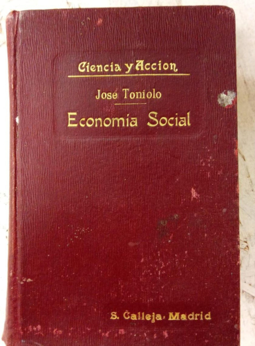 Portada do libro de TRATADO DE LA ECONOMÍA SOCIAL (TOMO II) - TONIOLO, José 