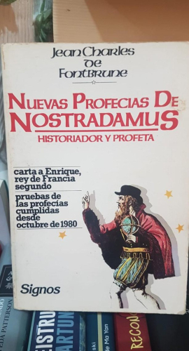 Portada do libro de Nuevas profecías de Nostradamus. Historiador y profeta - Jean Charles de Fontbrune (T)